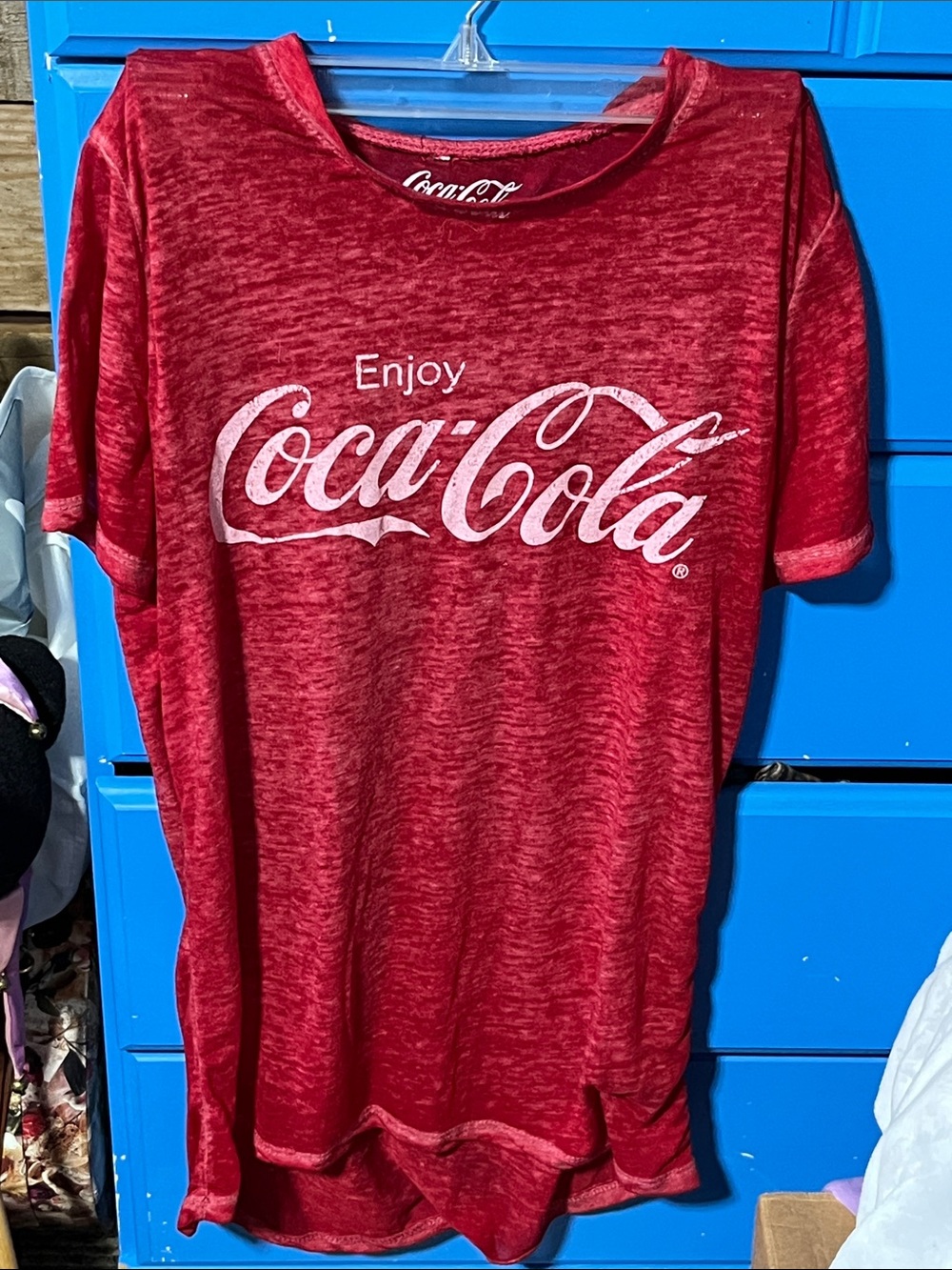 Coca-Cola Red Marled Logo Tee
